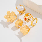 Baroque Pearl Ring Set