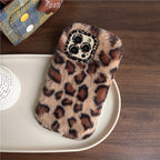 personalized-leopard-print-winter-plush-iphone-case