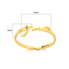 Arabic Stainless Steel Gold Plated Vintage Ring