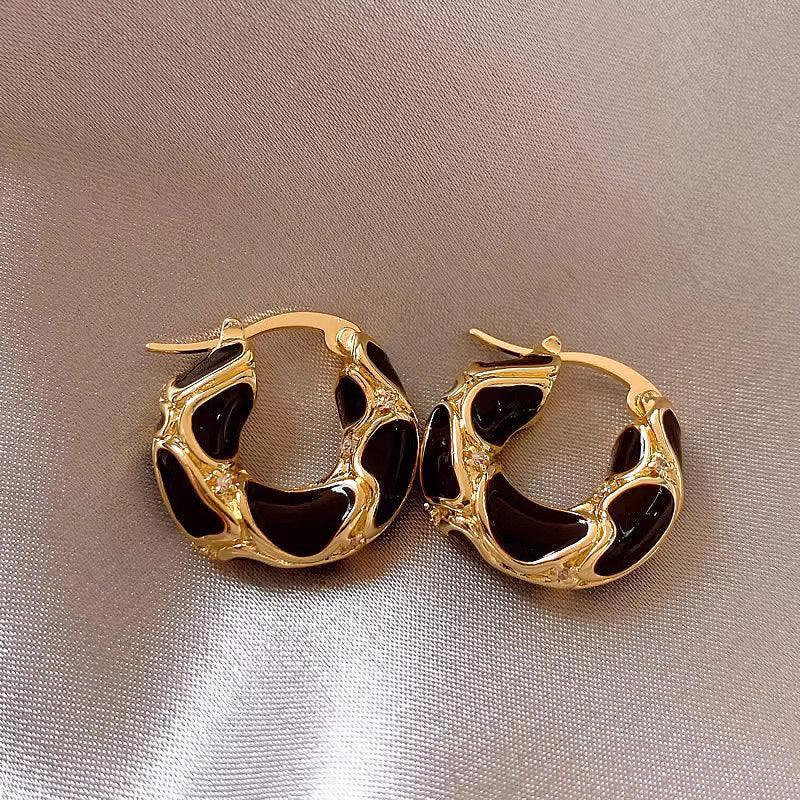 Enamel Lava Ear Ring - Viexta