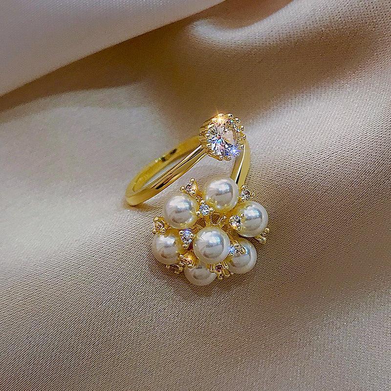 pearl-rhinestone-ring - Viexta