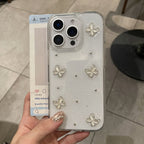 Stereo Glue Glitter Butterfly iPhone Case