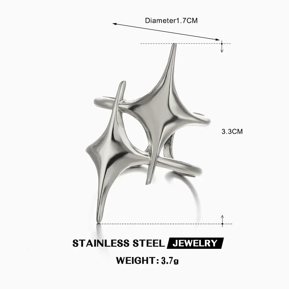 All-matching Star 18K Gold Plated Ring - Viexta