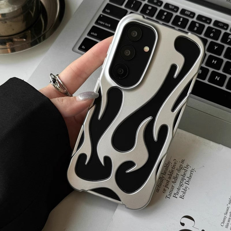 Hollow Flame Pattern Samsung Heat Dissipation Protective Cover