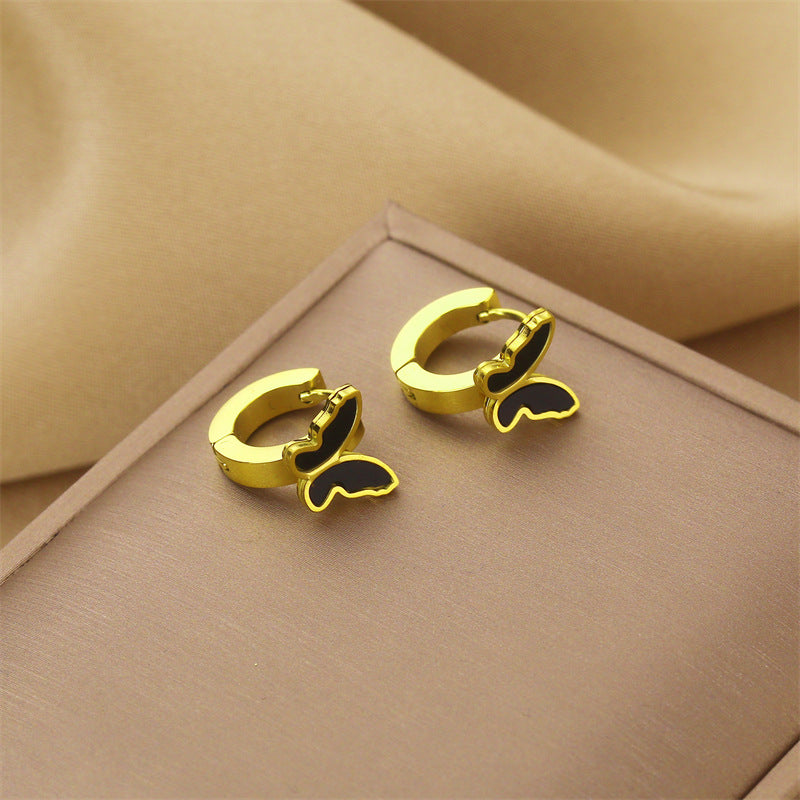 18k Trendy Hoops