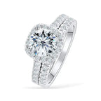 Zircon Engagement Two-piece Ring - Viexta