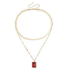 Snake Collar-Bone Double-layer Clavicle Chain - Viexta