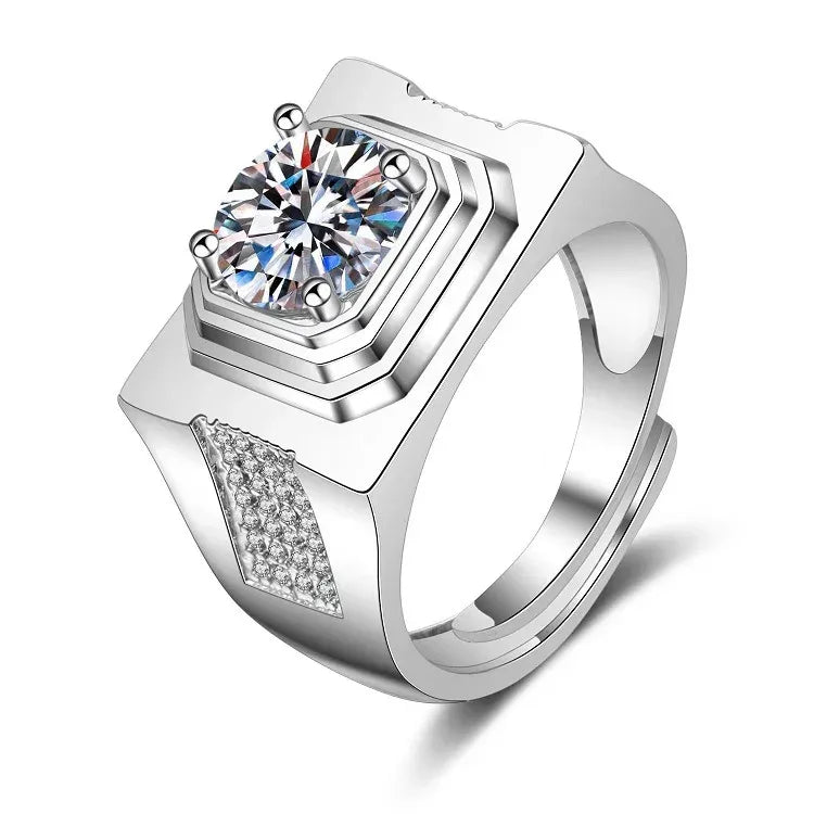 Six-claw 1 Karat Engagement Ring - Viexta