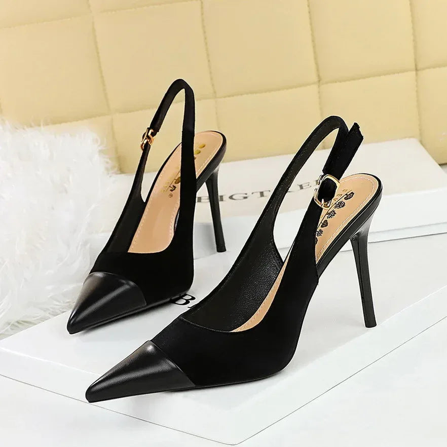 Women Velvet Heels - Viexta