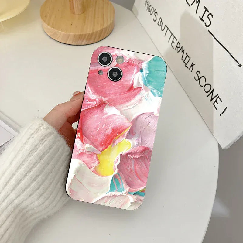Oil Painting Flowers iPhone Case - Viexta