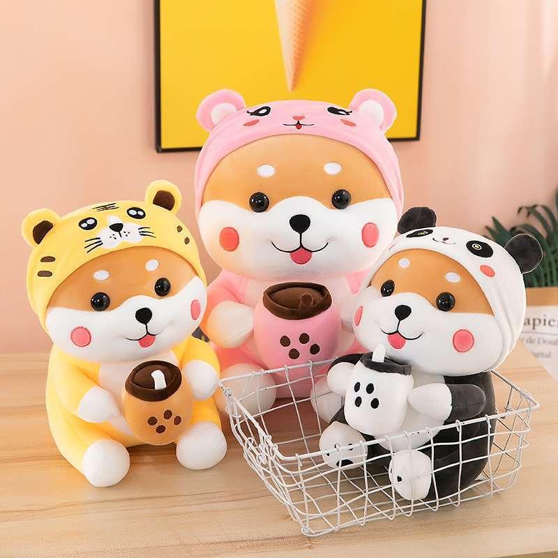 Transformation Milk Tea Dog Plush Toy - Viexta