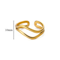 18K Gold Korean Minimalist Ring