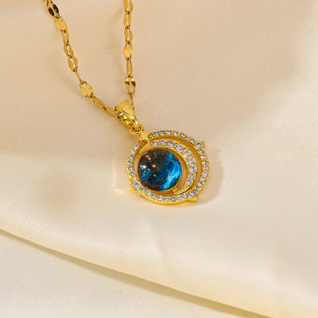 Fantasy Saturn Necklace For Women - Viexta