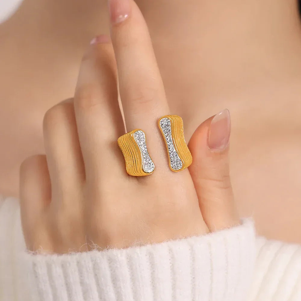 French Shell Texture Ring - Viexta