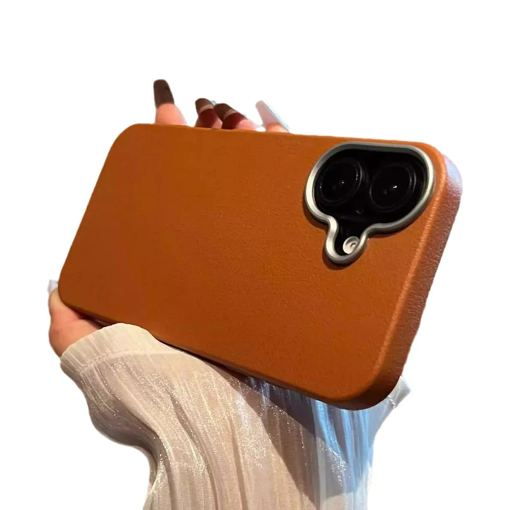 Plain Leather Pattern Soft Shell iPhone case - Viexta