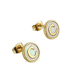 Titanium Steel 26 English Alphabet Letter Studs - Viexta