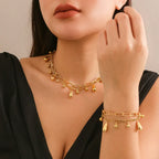 Hip Hop Design Glossy Pendant Necklace - Viexta