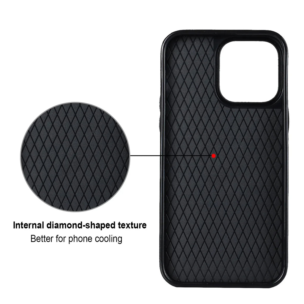diamond-bracket-leather-iphone-case - Viexta