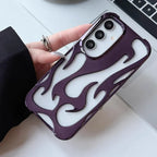 Hollow Flame Pattern Samsung Heat Dissipation Protective Cover - Viexta