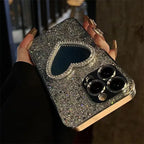 electroplated-glitter-epoxy-makeup-mirror-iphone-case - Viexta