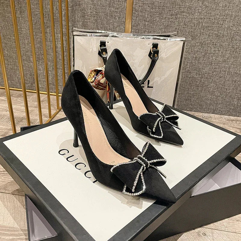Women's Korean-style Bowknot High Heel - Viexta