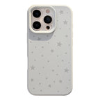 Minimally Designed Ins Grey Star Silicone iPhone Case