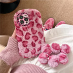 personalized-leopard-print-winter-plush-iphone-case