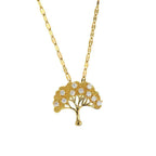 Zircon Lucky Tree Titanium Steel Necklace - Viexta