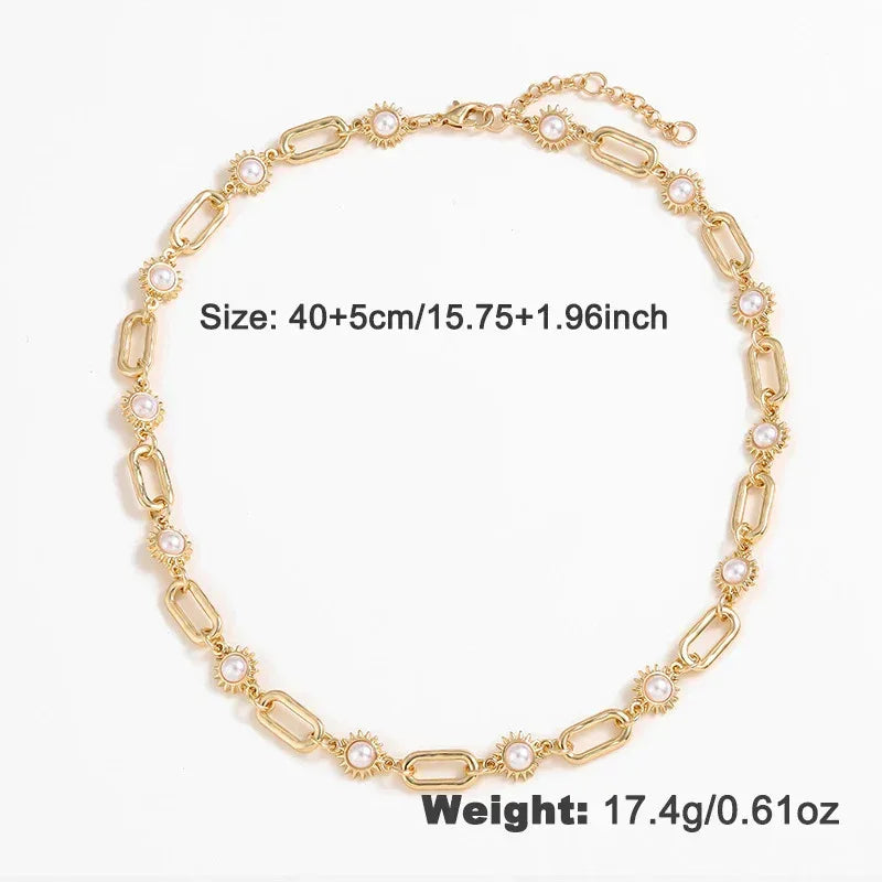 Pearl Necklace Suit Fashion - Viexta