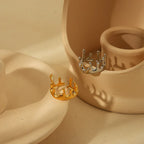 Lava Crown Titanium Steel Ring - Viexta