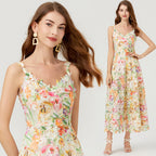 Flower Cutout Embroidered Dress