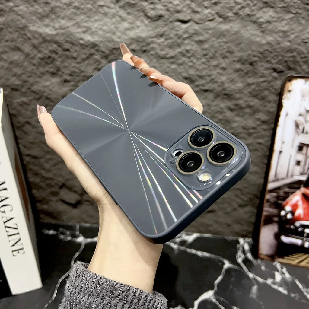 Crystal Glass Lens Protector iPhone Case - Viexta