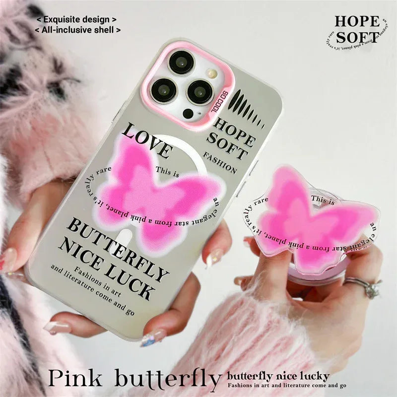 Creative Printed Frosted Laser Magnetic iPhone case - Viexta