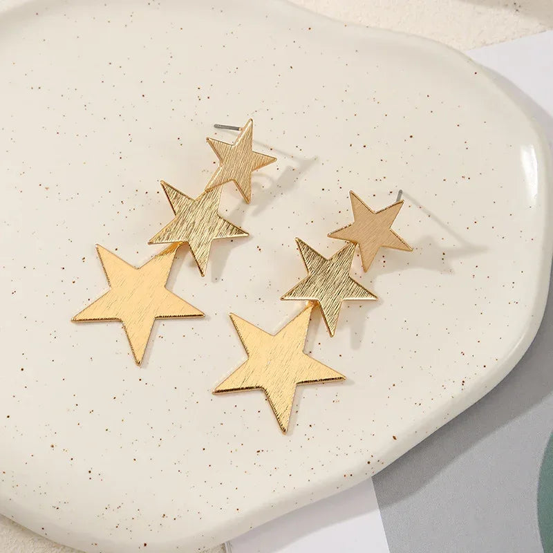 Exaggerated Leaves Layered Earrings - Viexta