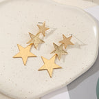 Exaggerated Leaves Layered Earrings