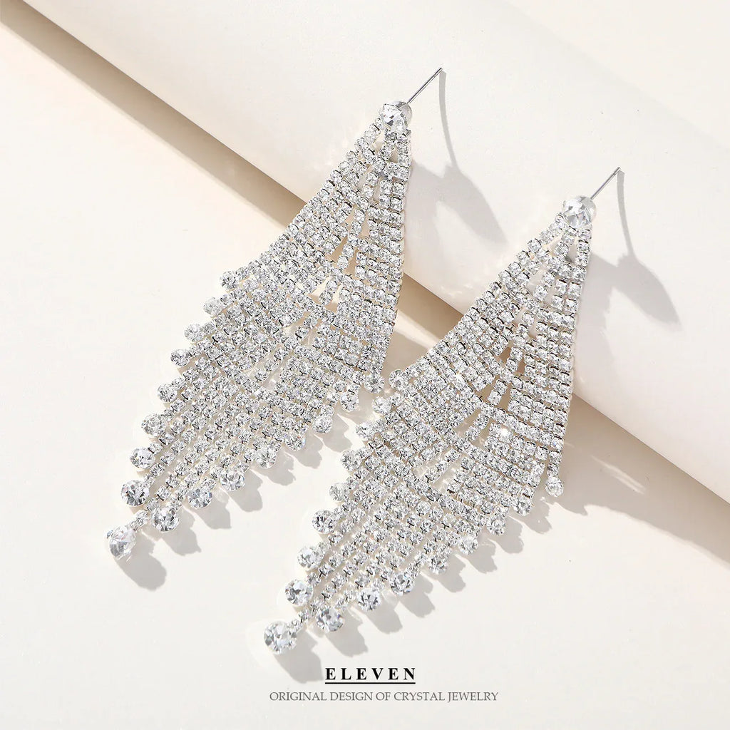 Personality Exaggerating Tassel Earrings - Viexta