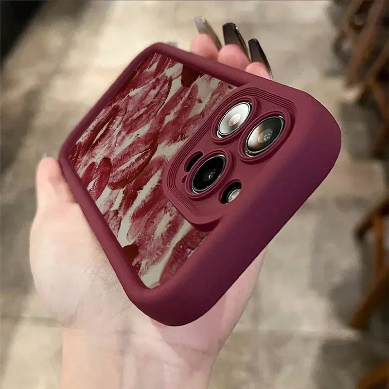 Red Lip Print iPhone Case - Viexta