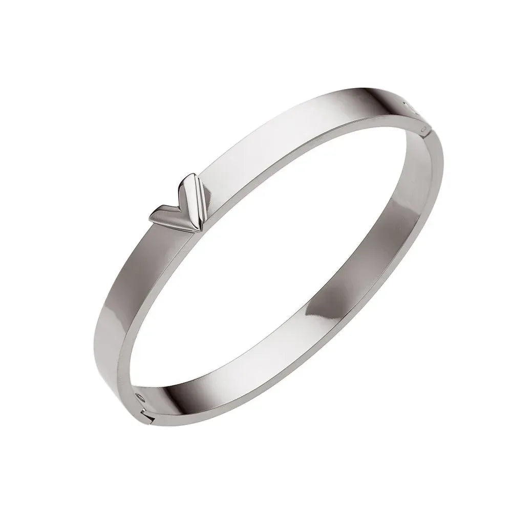V-shaped Wide Couple Bracelet - Viexta