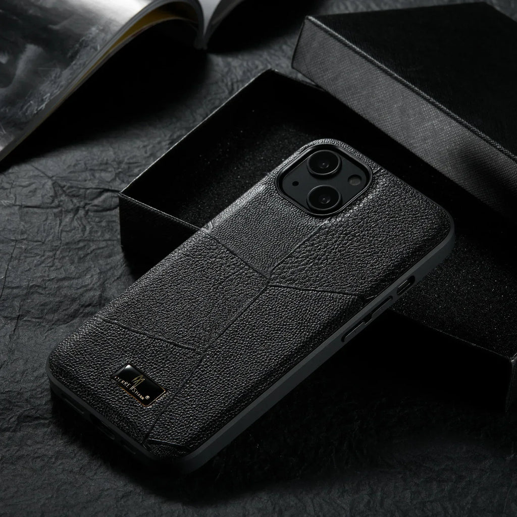 solid-color-business-leather-pattern-samsung-phone-case - Viexta