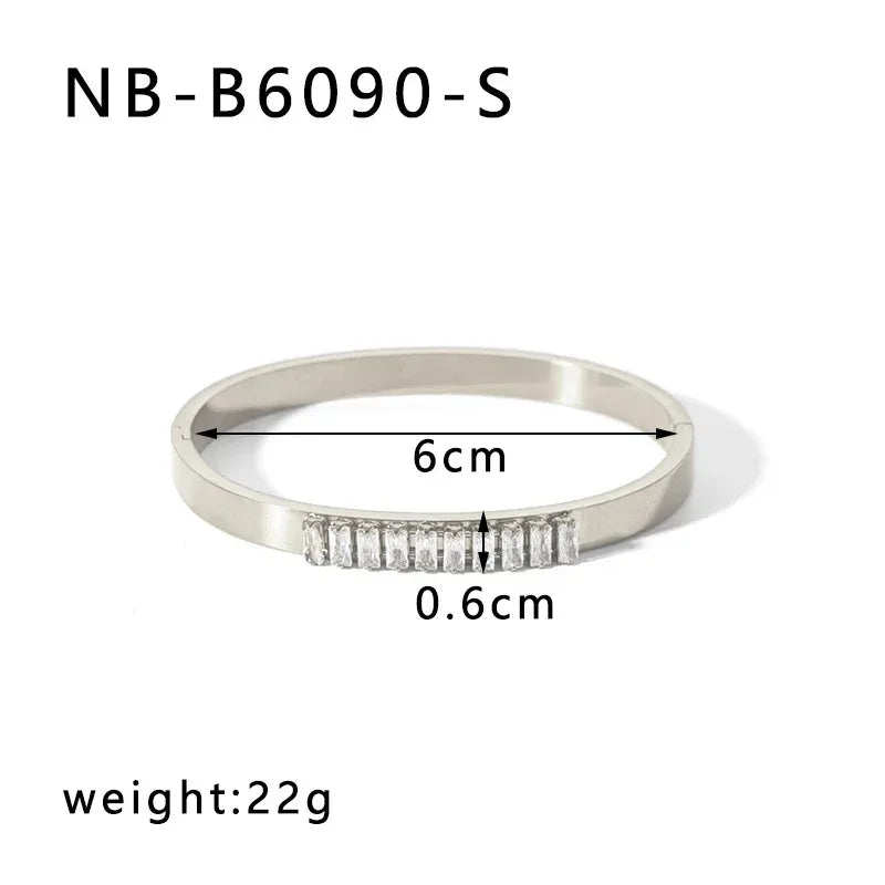 zircon-titanium-steel-electroplated-bracelet - Viexta