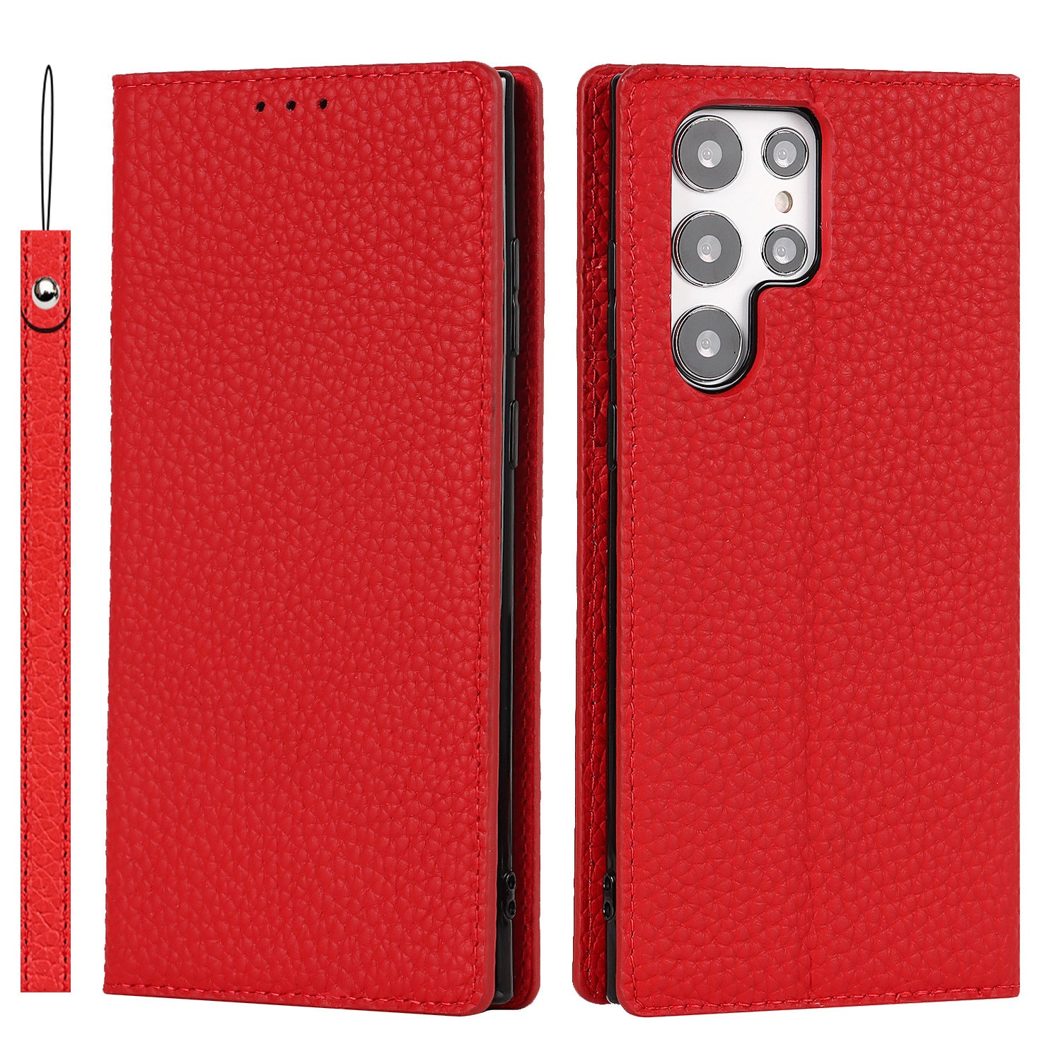 Litchi Leather Samsung Phone Case