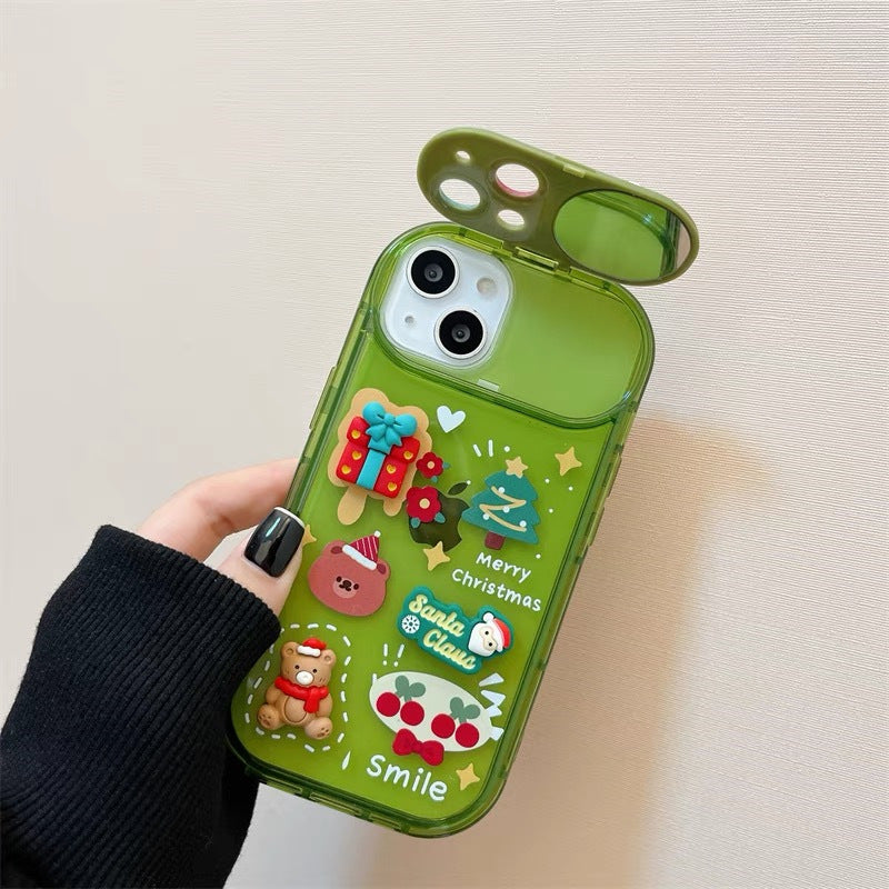 Xmas Santa Claus Elk Hat Charms Phone Case For IPhone