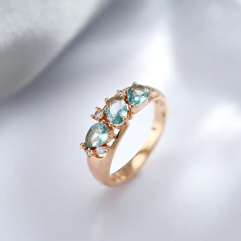 rose-gold-zircon-womens-ring - Viexta