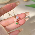 Tulip Pearl Necklace - Viexta