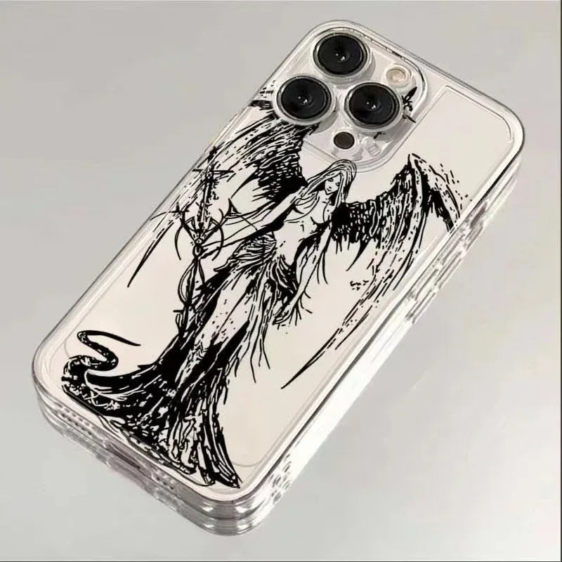 angel-advent-sketch-iphone-case - Viexta