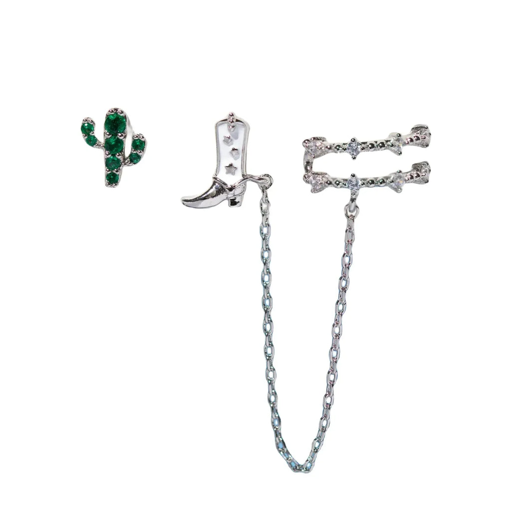 Oil Dripping Tassel Ear Clip - Viexta