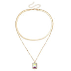 Snake Collar-Bone Double-layer Clavicle Chain - Viexta