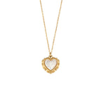 18k Gold Plating Vintage Shell Love Necklace