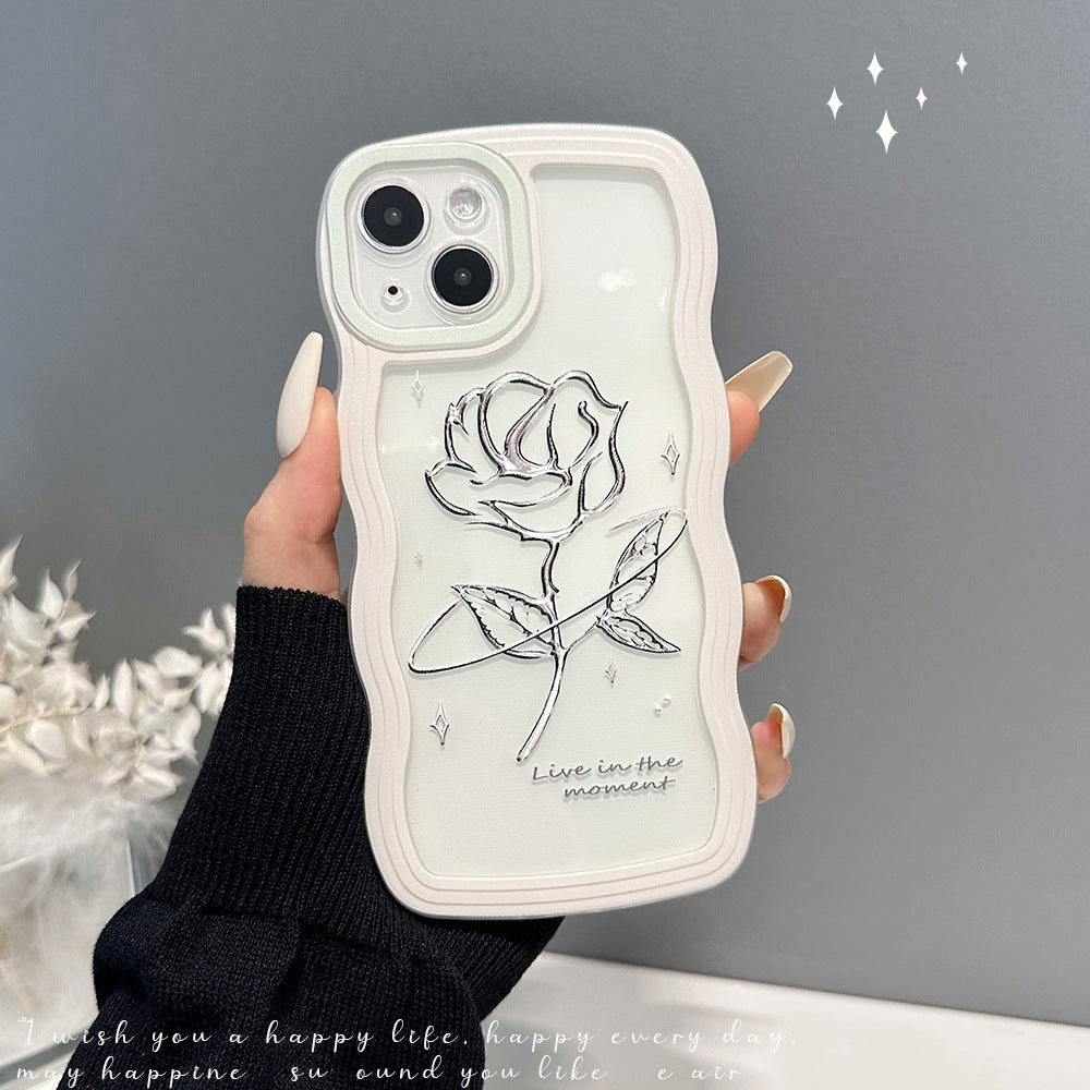 Rose Transparent iPhone Case