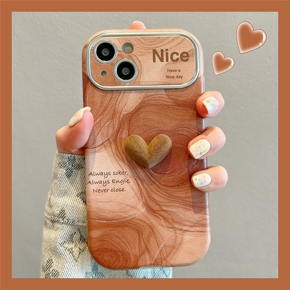 Large Window Veneer Silicone Case for IPhone